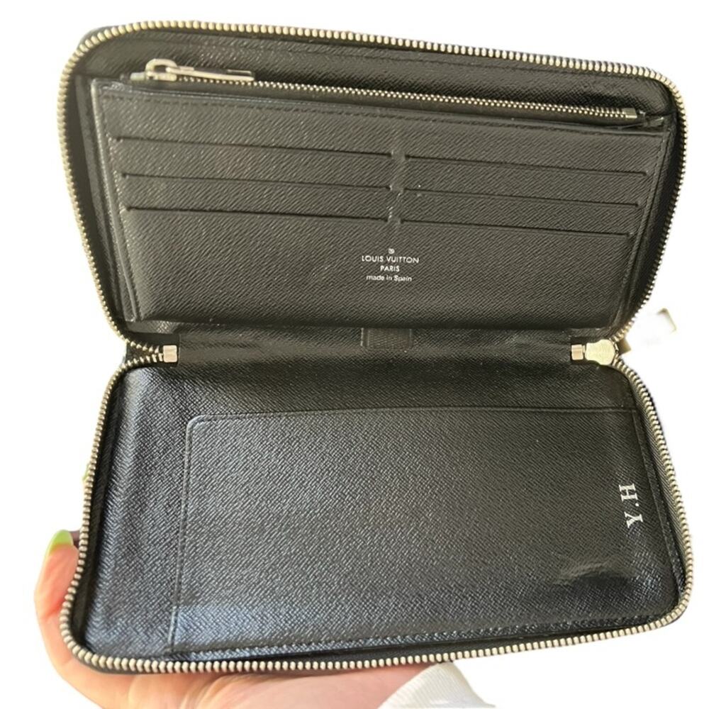 Louis Vuitton Damier Graphite Organizer Zippy Wallet Black Gray - Picture 5 of 9